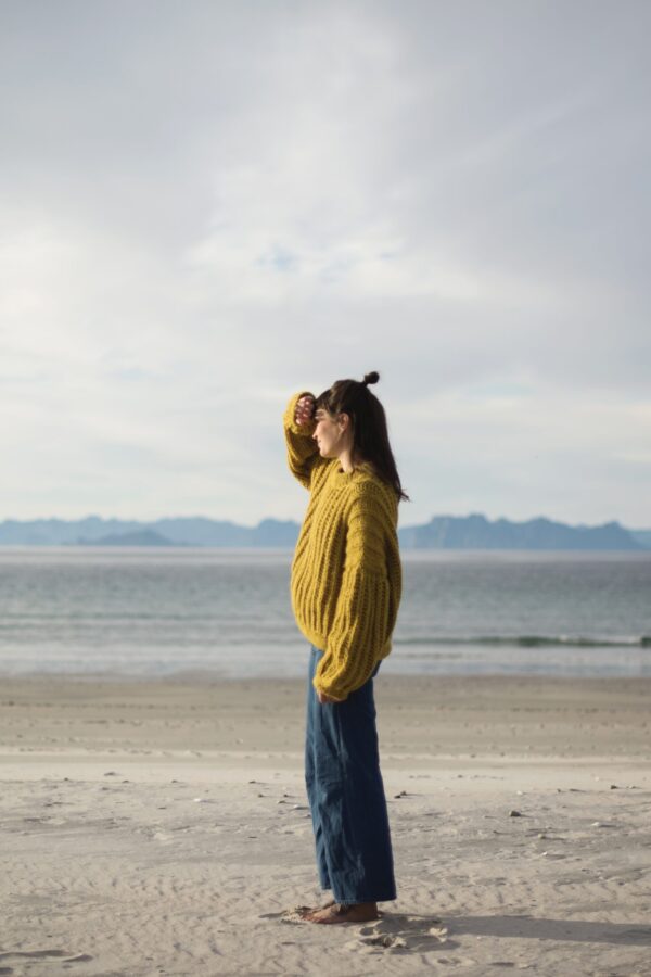 Chunky brioche sweater